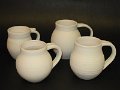 0236 Stoneware Bisque mugs awaiting glazing